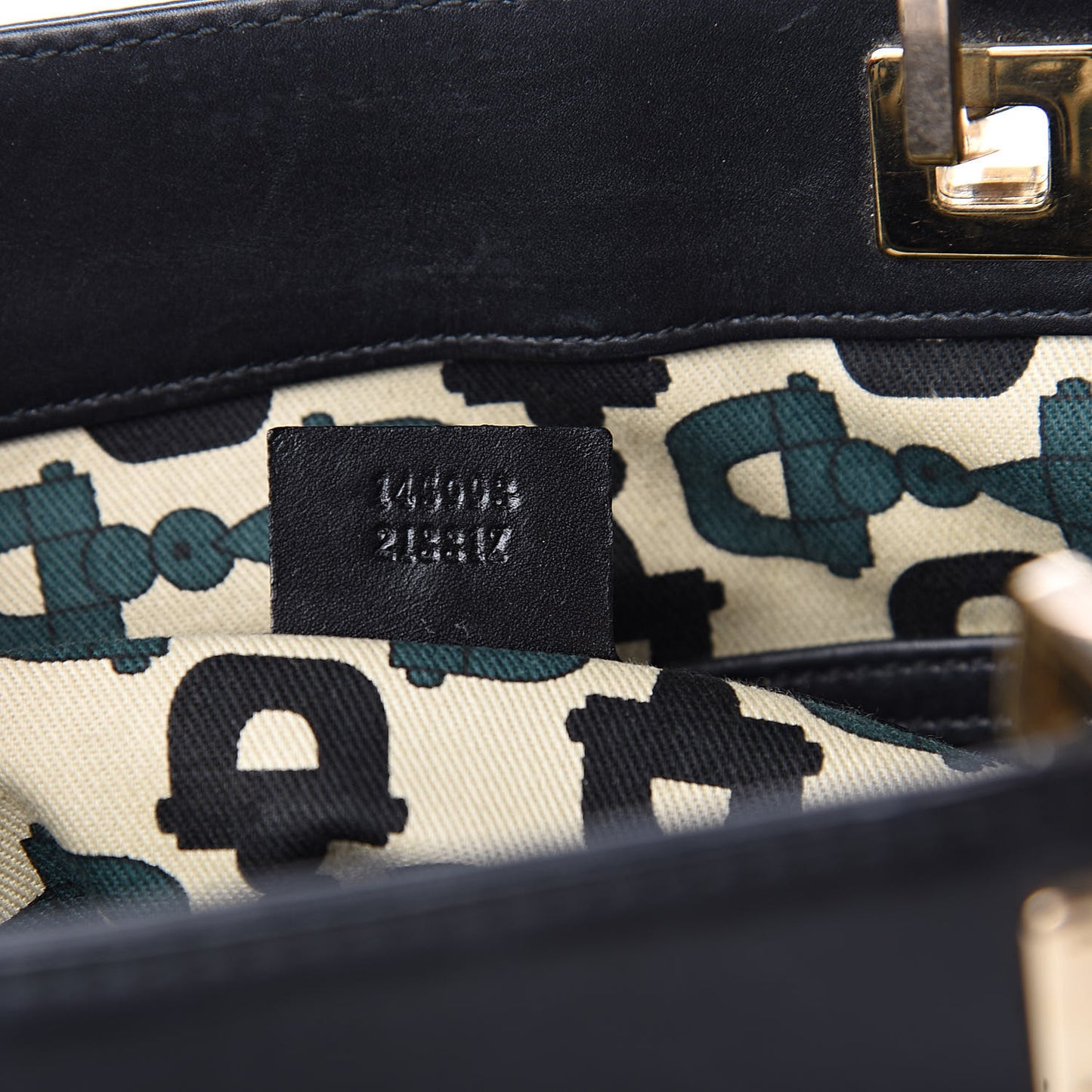 Guccissima Large Punch Tote Black