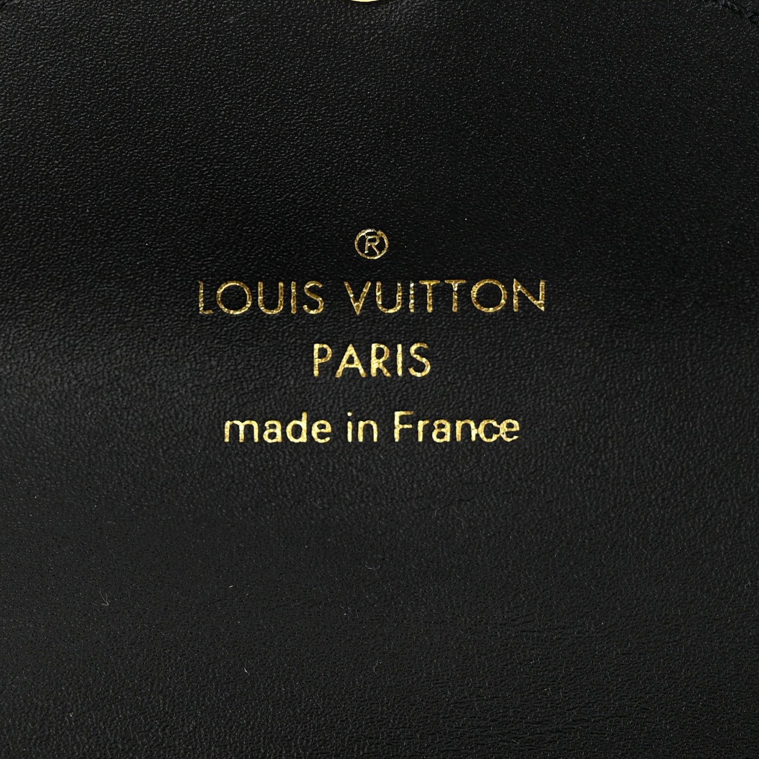 Louis Vuitton Calfskin Monogram Embossed Utility Coin Purse Black 6 of 6