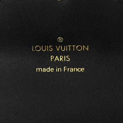 Louis Vuitton Calfskin Monogram Embossed Utility Coin Purse Black 6 of 6