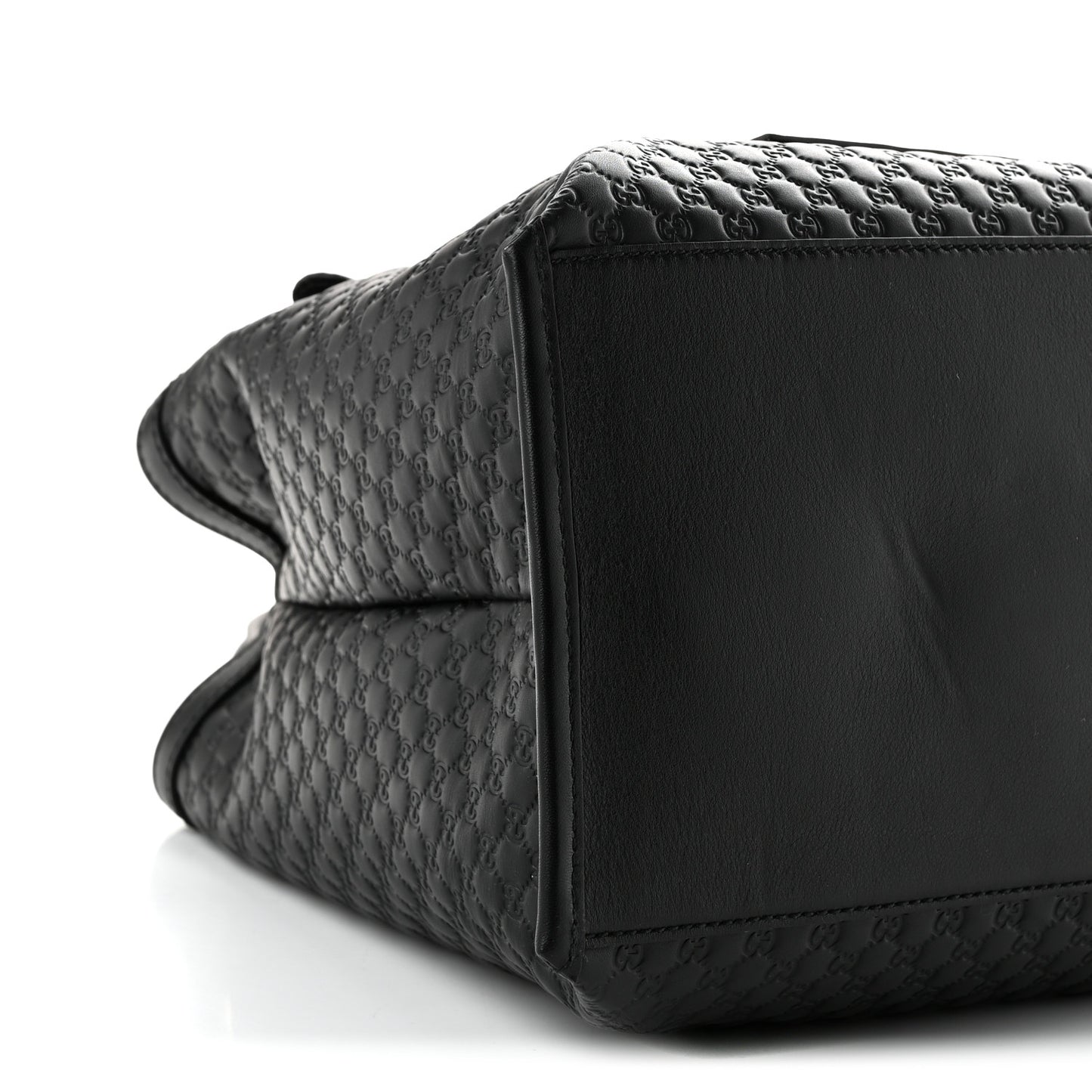 Soft Microguccissima Medium Tote Black