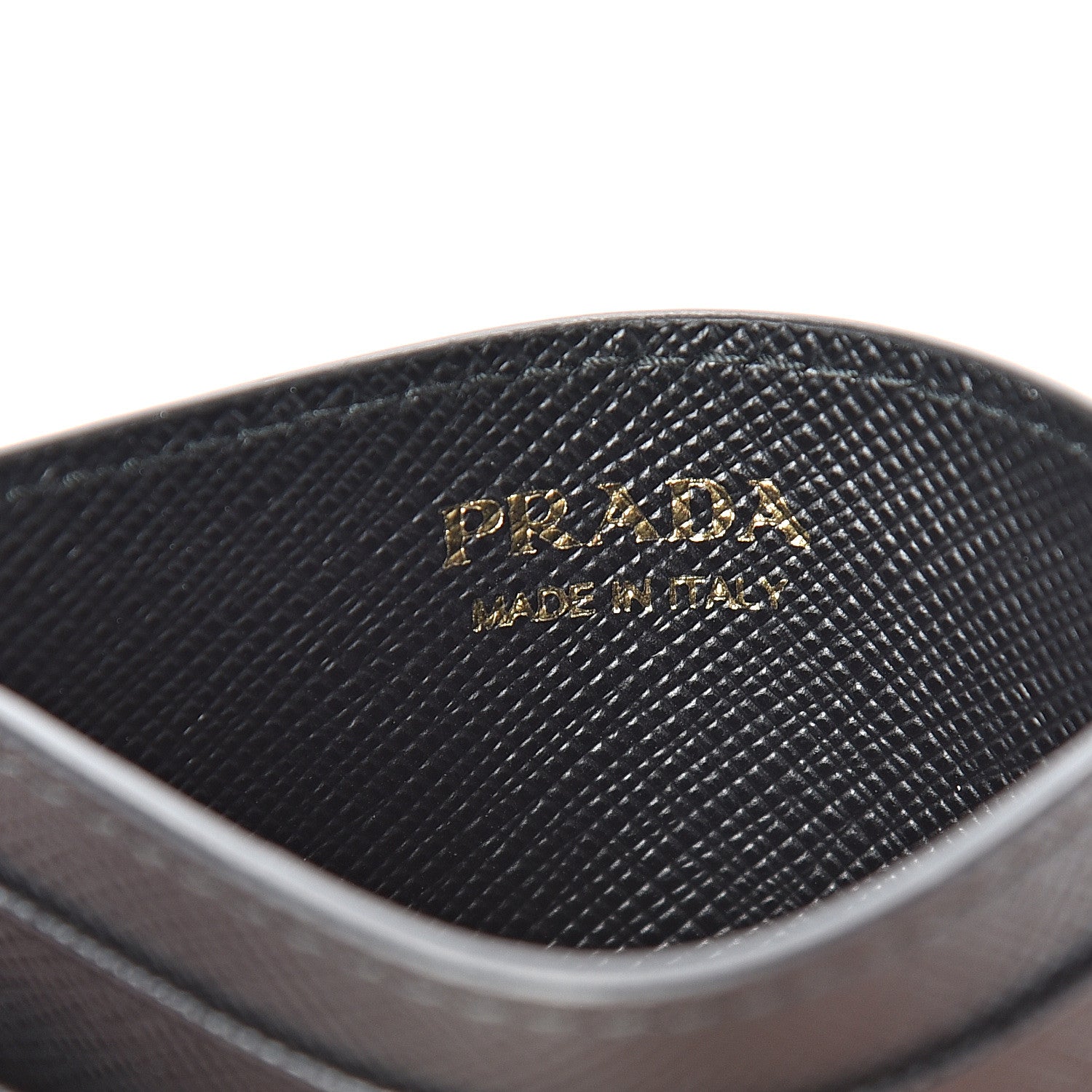 Prada Saffiano Smalto Card Holder Black 6 of 8