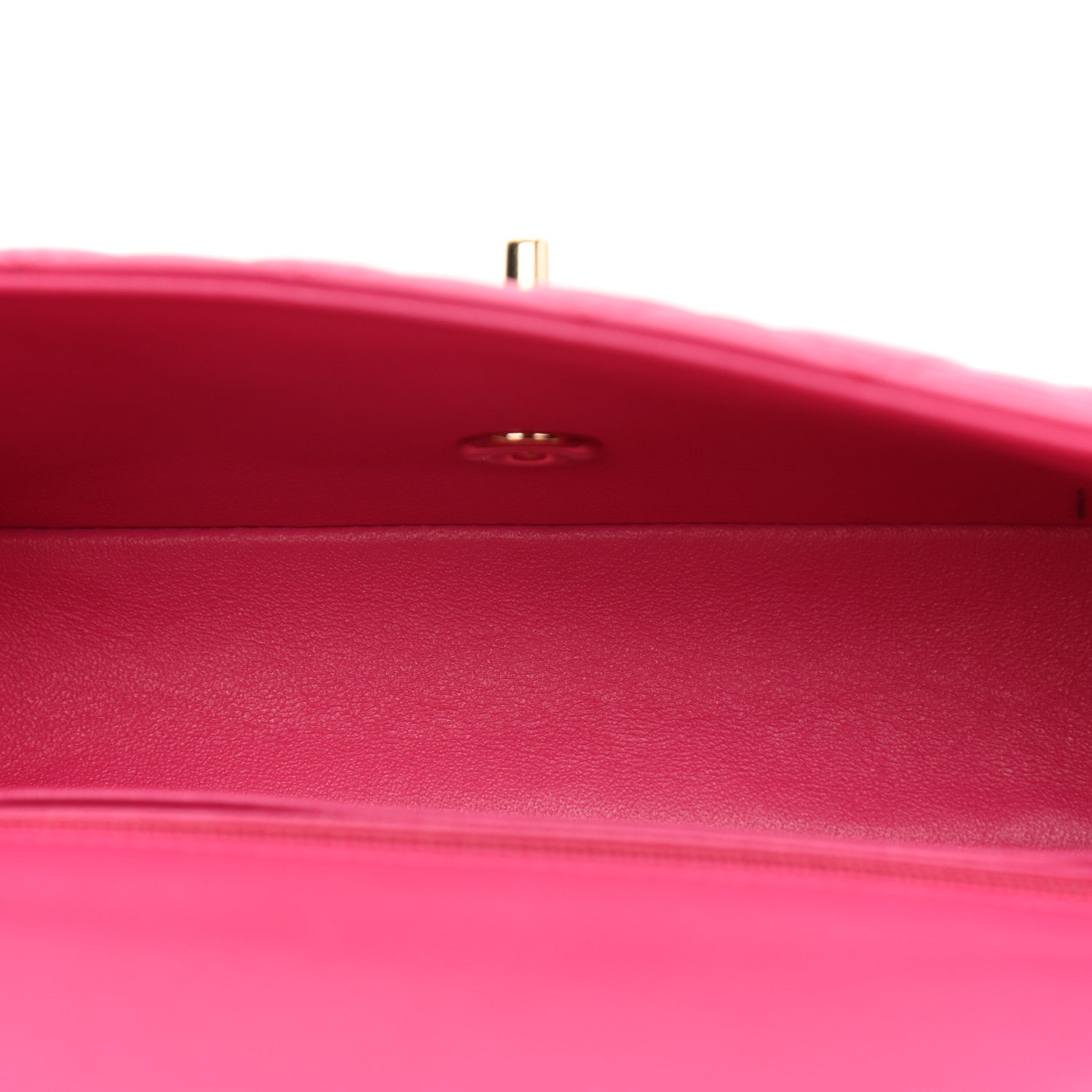 Chanel Lambskin Quilted Mini Rectangular Flap Fuchsia 8 of 22