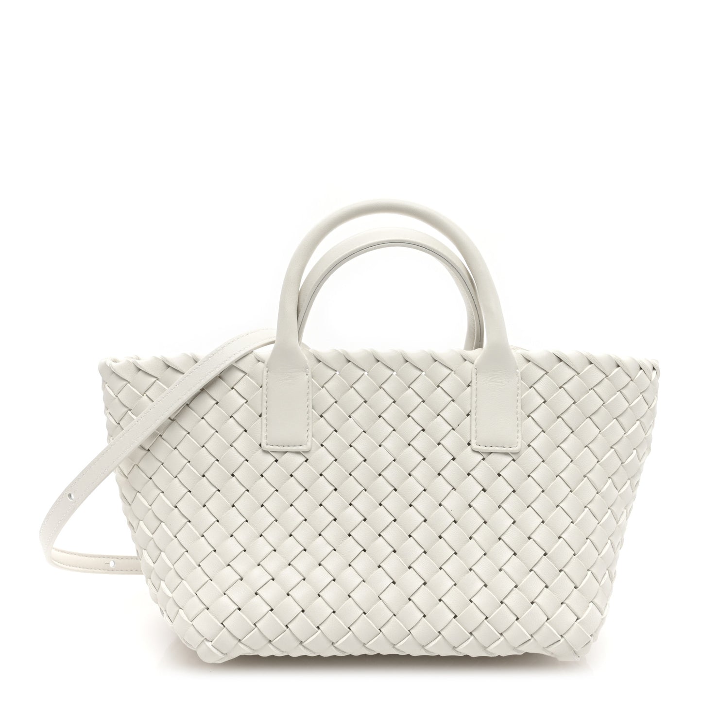 Nappa Intrecciato Mini Cabat White