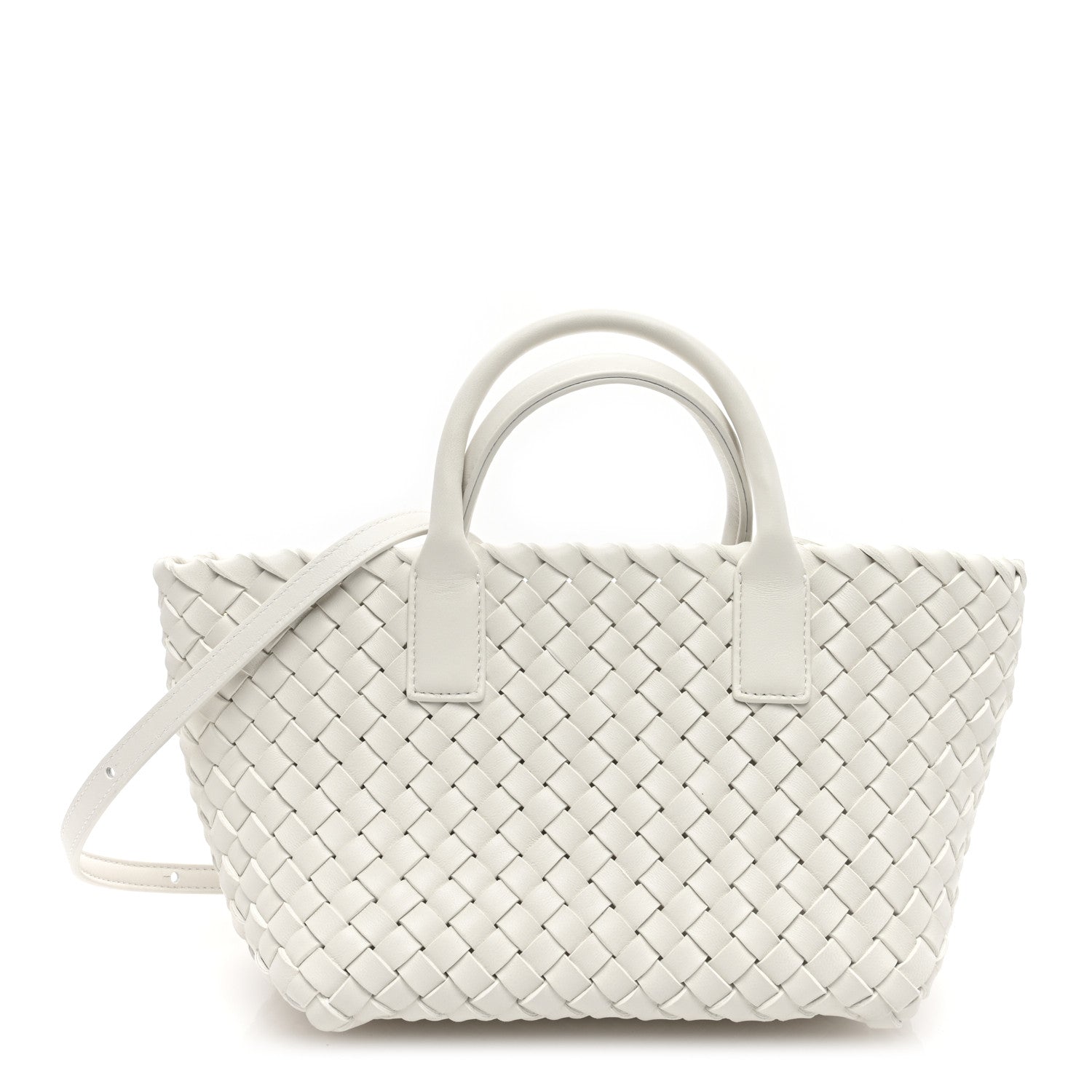 Bottega Veneta Nappa Intrecciato Mini Cabat White 1 of 10