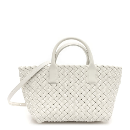 Bottega Veneta Nappa Intrecciato Mini Cabat White 1 of 10