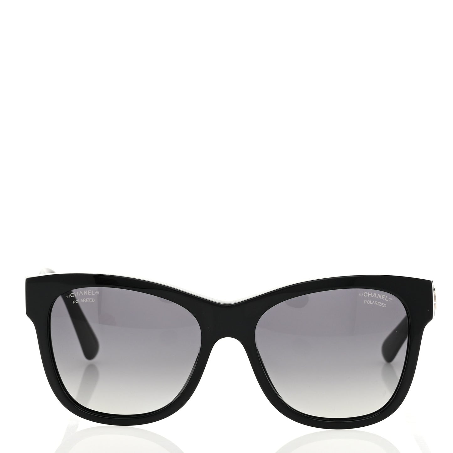 Acetate Polarized Square CC Sunglasses 5380 Black