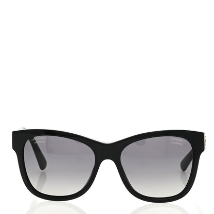 Chanel Acetate Polarized Square CC Sunglasses 5380 Black 2 of 7