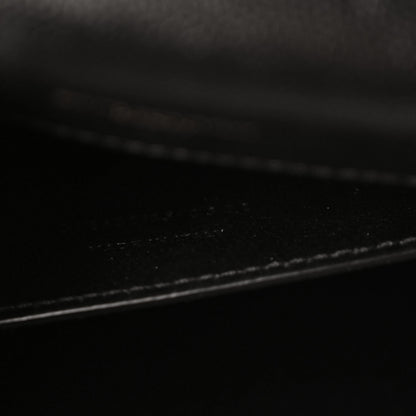 Saint Laurent Grain De Poudre Textured Mixed Matelasse Triquilt Medium Monogram Satchel Black 7 of 10