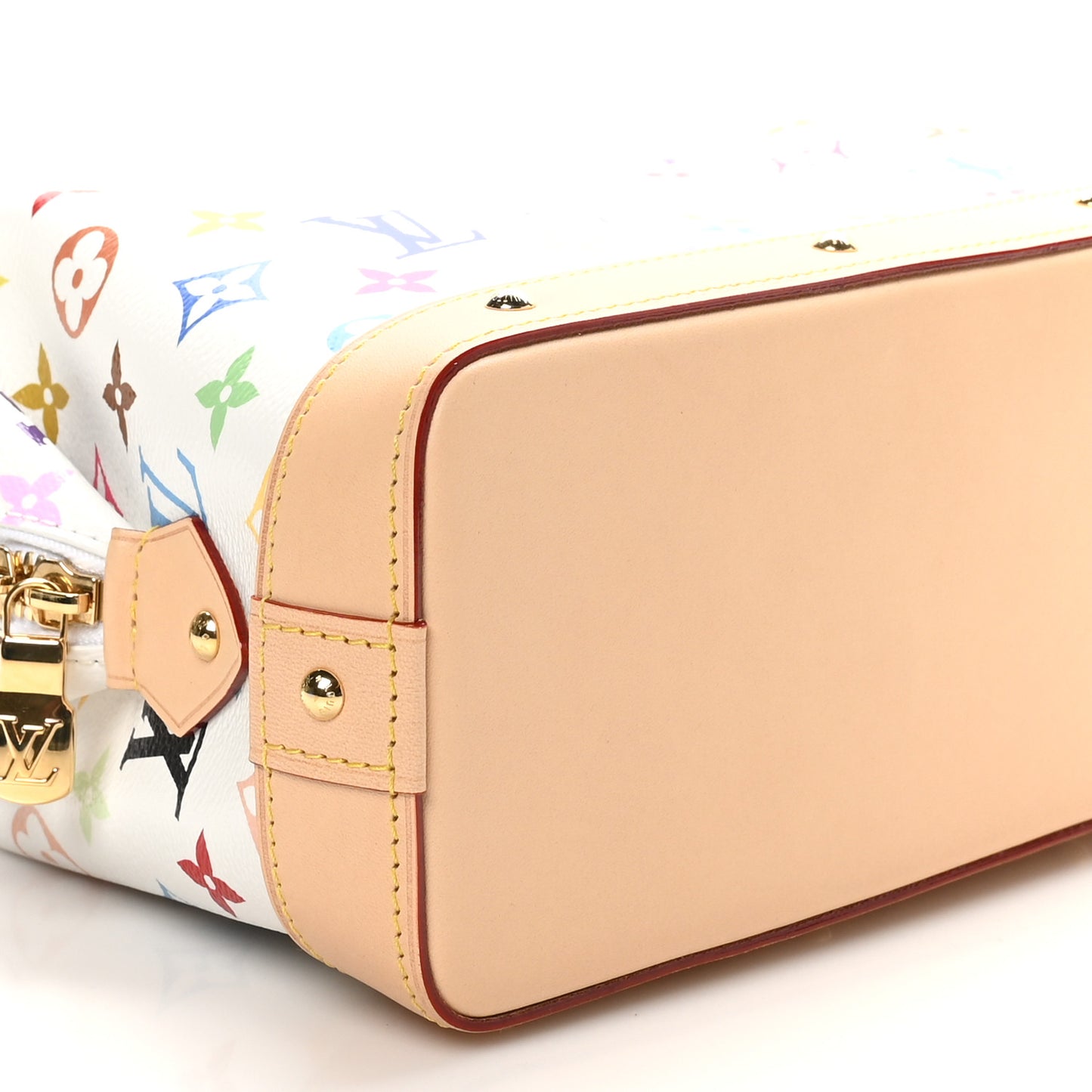 LV x TM Monogram Multicolor Cosmetic Pouch GM White