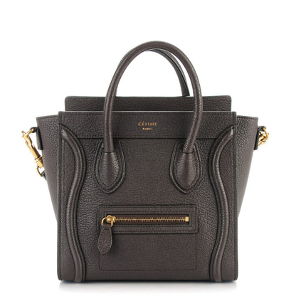 Celine Goatskin Nano Luggage Dark Taupe 1 of 8