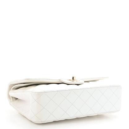 Chanel Iridescent Calfskin Quilted Medium Double Flap White 4 of 10
