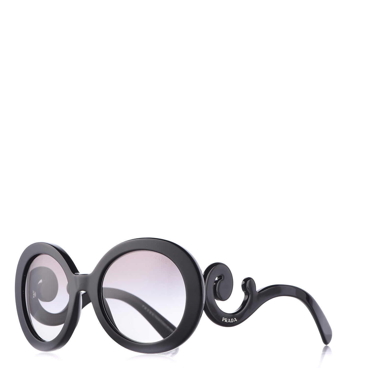 Prada Baroque Sunglasses SPR 27N Black 1 of 6