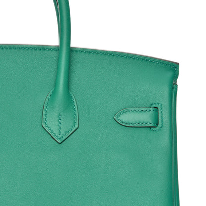 Hermes Swift Birkin 25 Vert Vertigo 8 of 32
