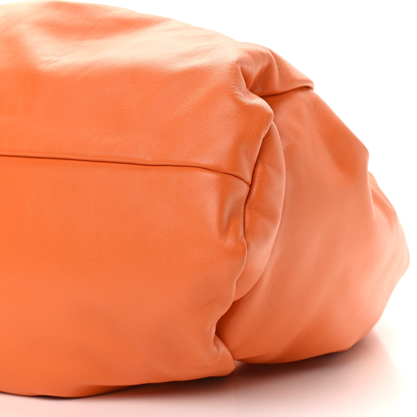 Smooth Butter Calfskin Small The Shoulder Pouch Light Orange