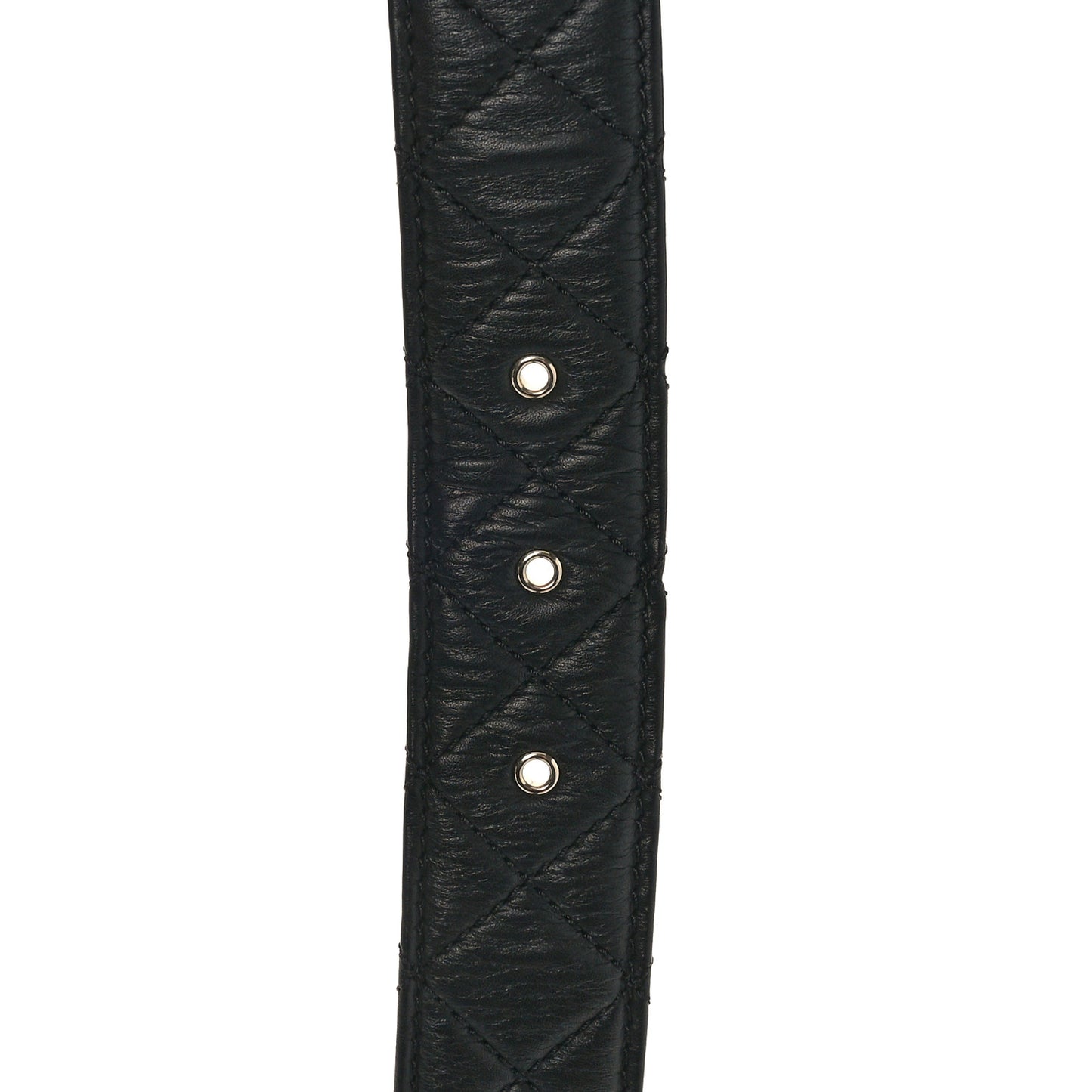 Lambskin Quilted CC Chain Belt 110 44 Black