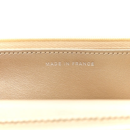 Chanel Metallic Lambskin Quilted Wallet On Chain WOC Gold Black 7 of 13