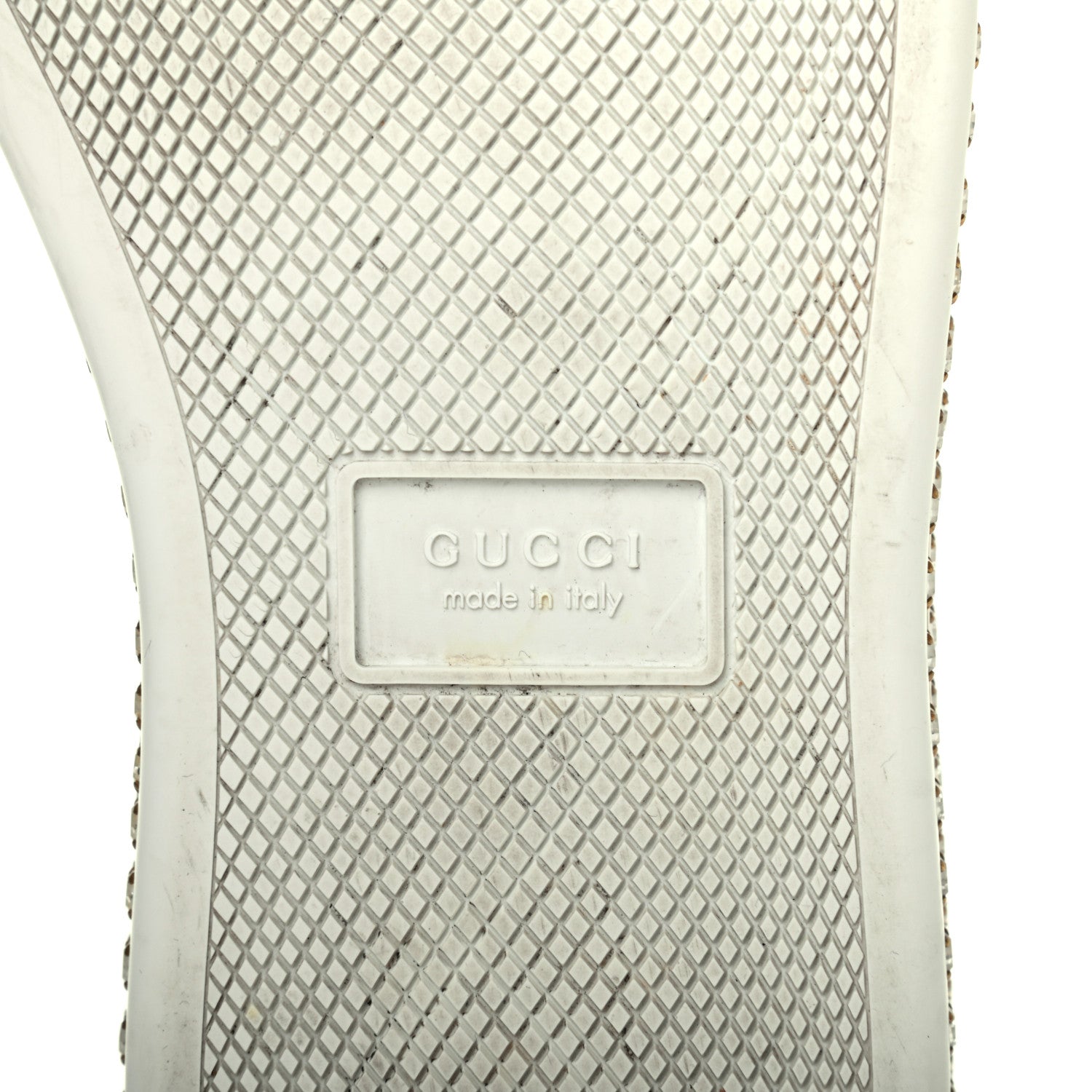 Gucci Calfskin Crystal Web LOVED Embroidered Womens Ace Platform Sneakers 37 White Red Flame Notte 6 of 16