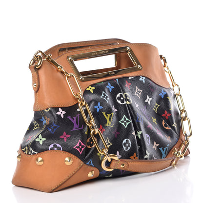 Louis Vuitton Monogram Multicolor Judy MM Black 3 of 15