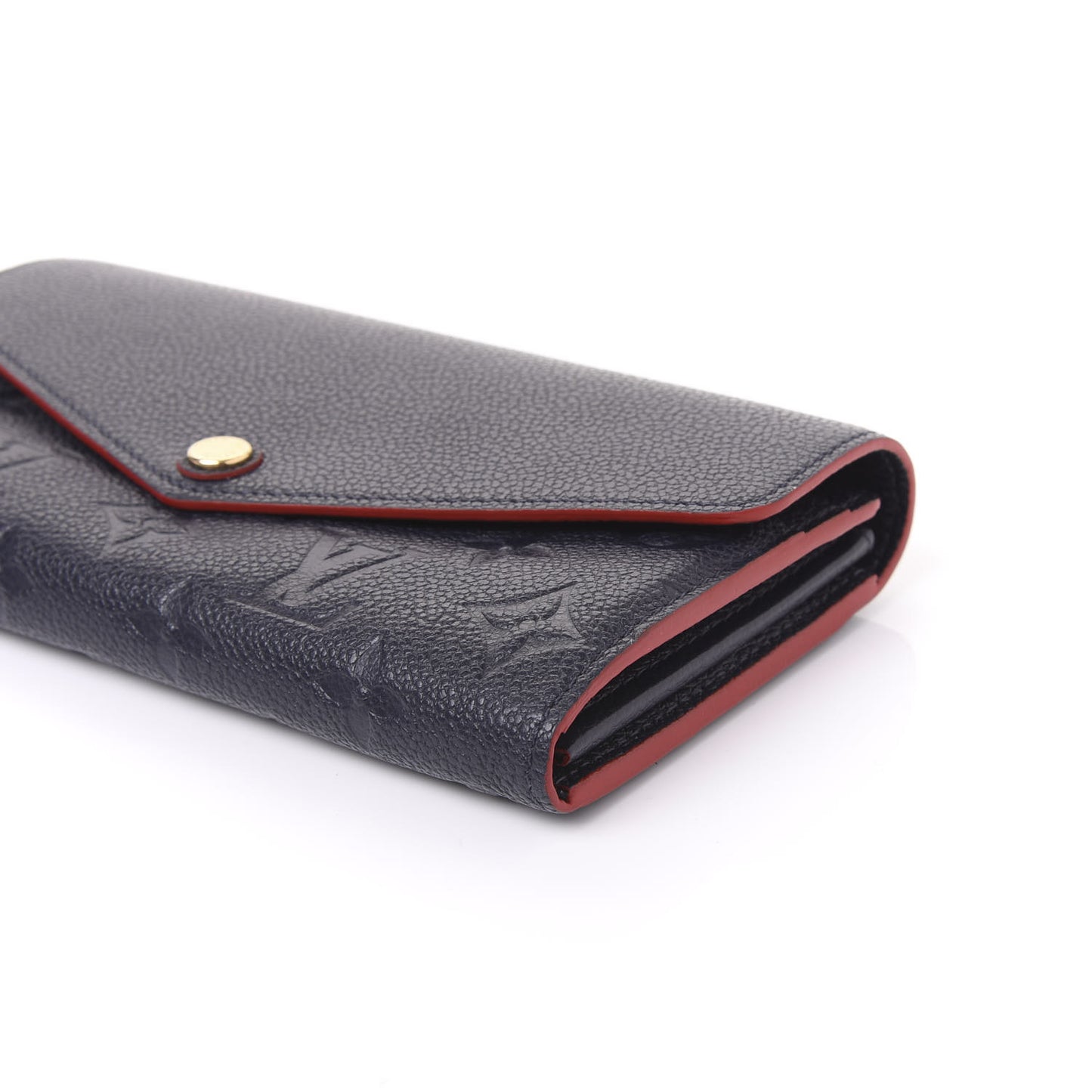 Empreinte Sarah Wallet NM Marine Rouge