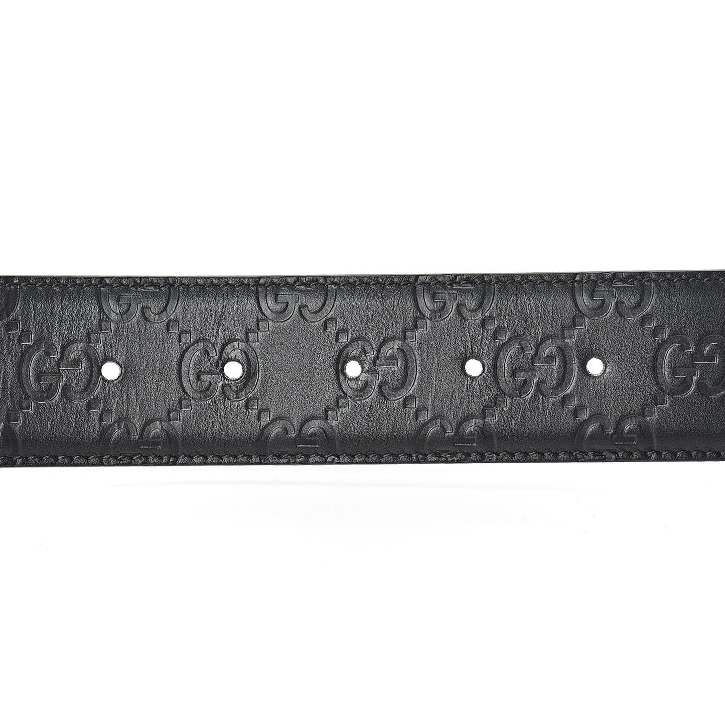 Guccissima Signature Interlocking G 40mm Belt 100 40 Black