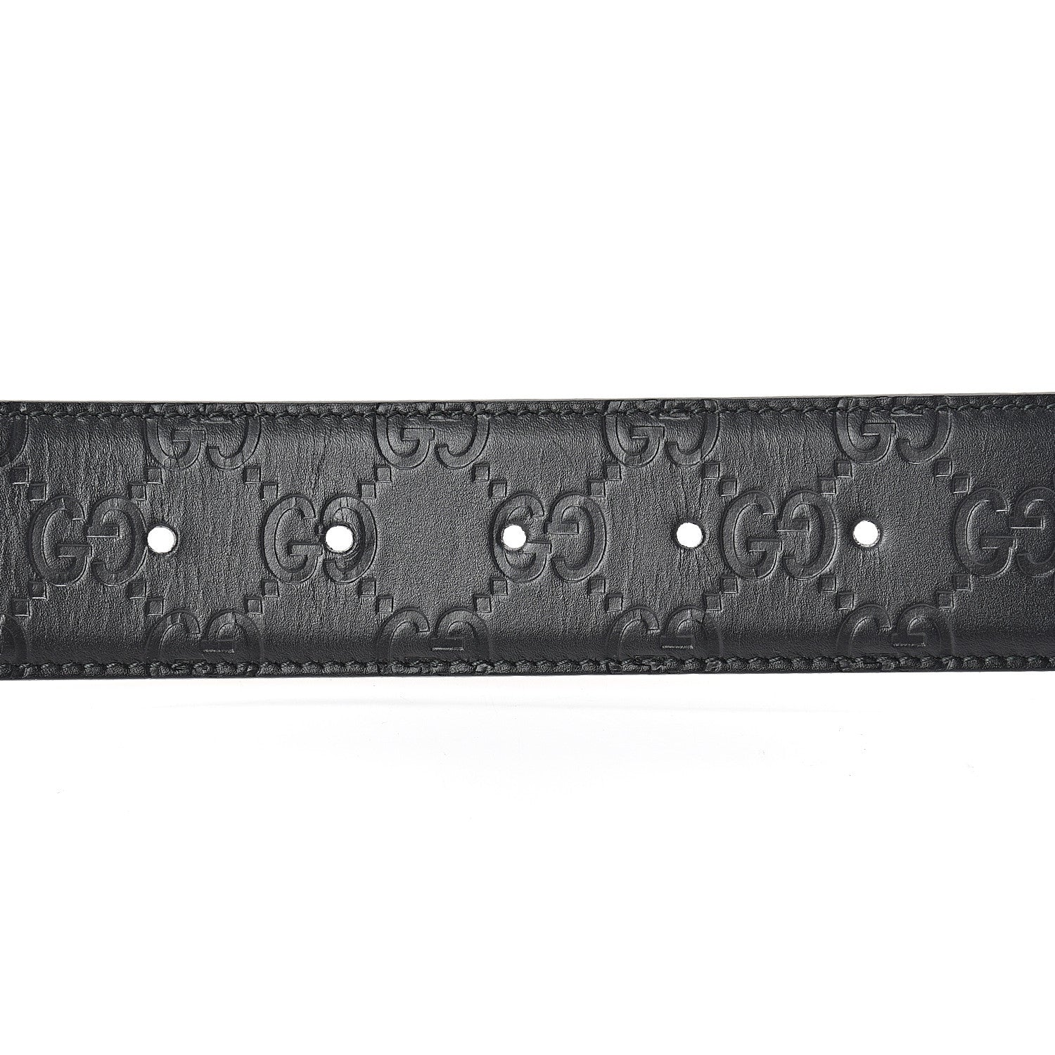 Gucci Guccissima Signature Interlocking G 40mm Belt 100 40 Black 5 of 9