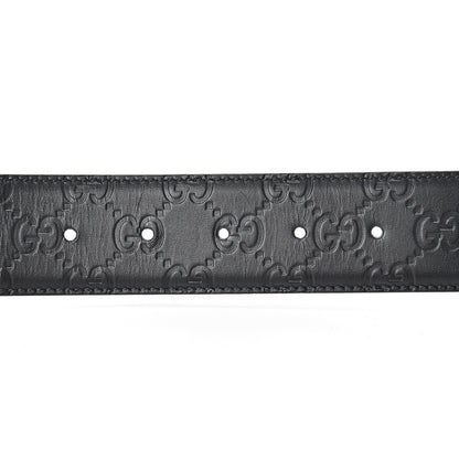 Gucci Guccissima Signature Interlocking G 40mm Belt 100 40 Black 5 of 9
