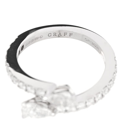 Graff 18K White Gold Diamond Duet Wraparound Ring 49 4.75 4 of 6