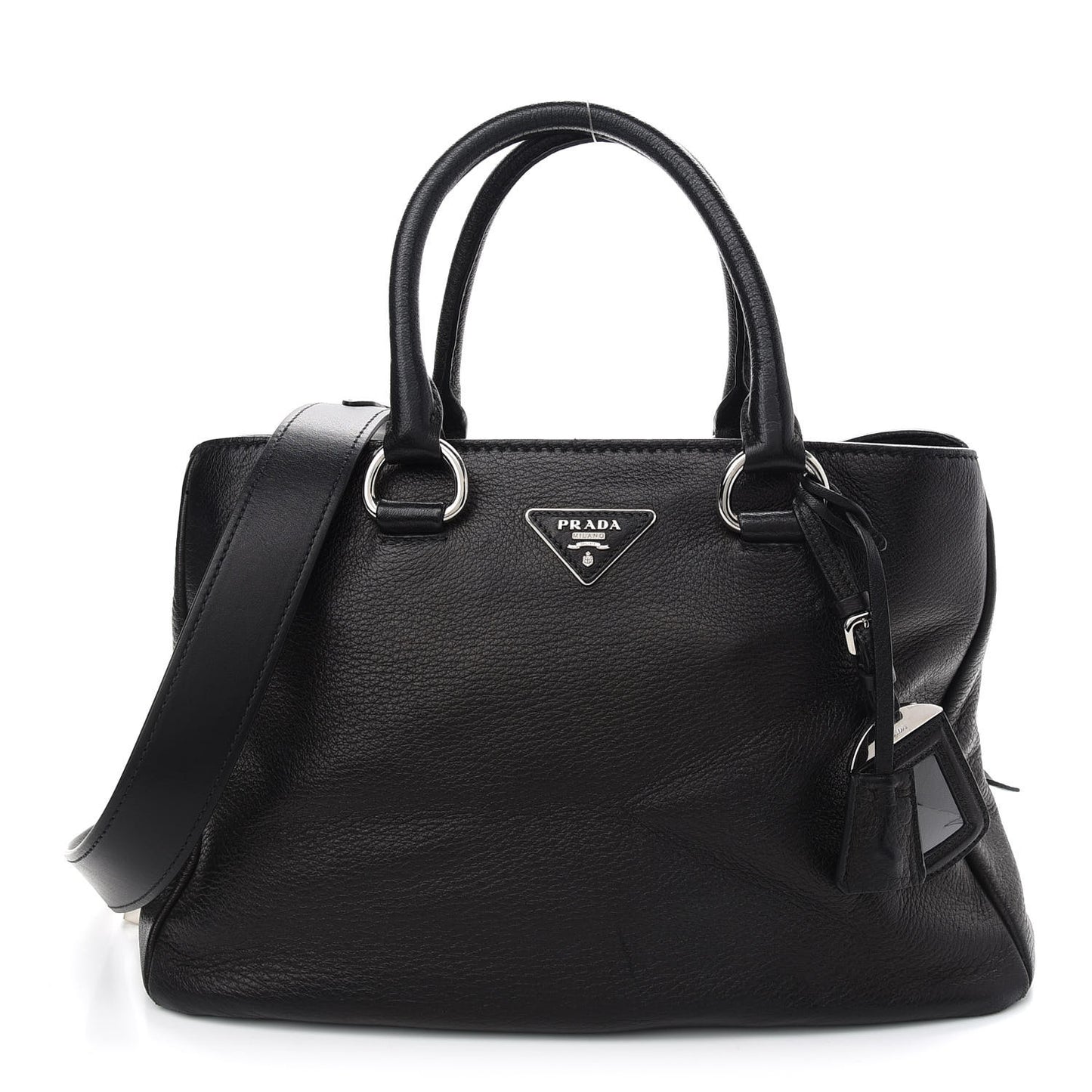 Vitello Daino Tote Black