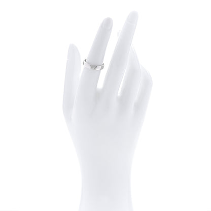 Hermes 18K White Gold Diamond Ever Herakles Wedding Band Ring 52 6 2 of 5