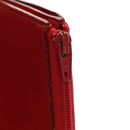 Hermes Courchevel Tri-Fold Compact Wallet Rouge Vif 8 of 12