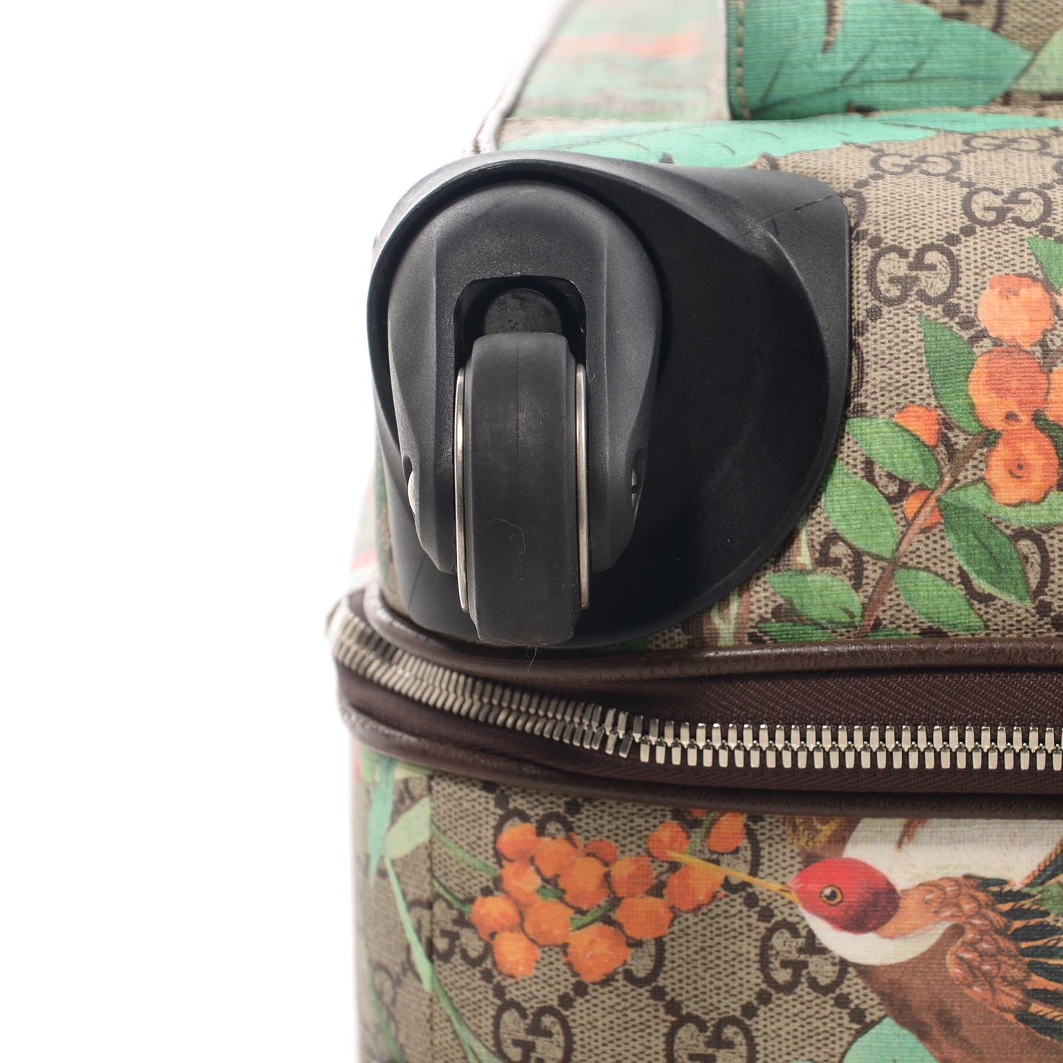 Gucci GG Supreme Monogram Tian Suitcase Beige Multicolor New Acero 10 of 11