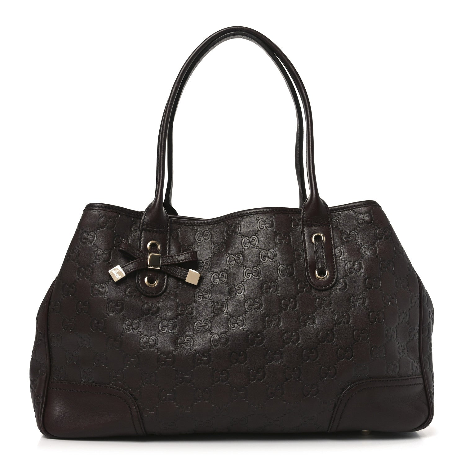 Gucci Guccissima Medium Princy Tote Dark Brown 1 of 10