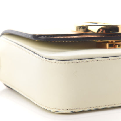 Chloe Calfskin Crocodile Embossed Mini C Double Carry Blondie Beige Autumnal Brown 6 of 11