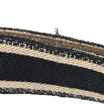 Christian Dior Canvas Embroidered Shoulder Strap Black 8 of 8