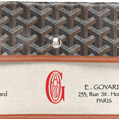 Goyard Goyardine Canvas Le Foulard Pouch Black Gold Off White 9 of 9