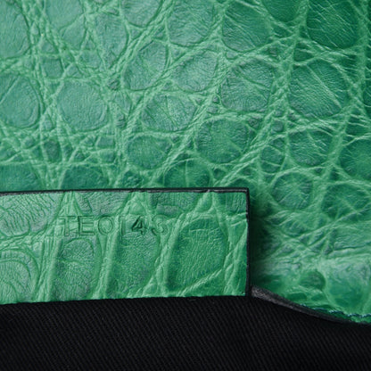 Givenchy Calfskin Crocodile Embossed Medium Antigona Envelope Clutch Emerald 7 of 7