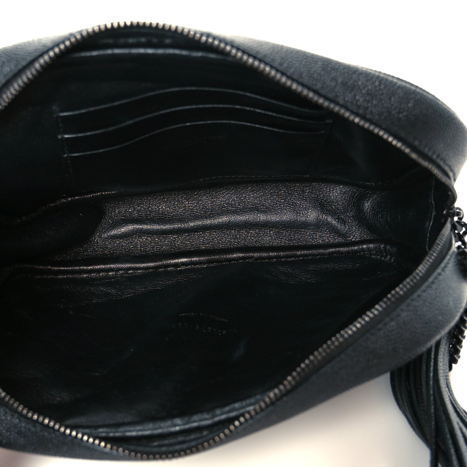 Saint Laurent Grain De Poudre Matelasse Monochrome Monogram Mini Lou Camera Bag Black 5 of 11