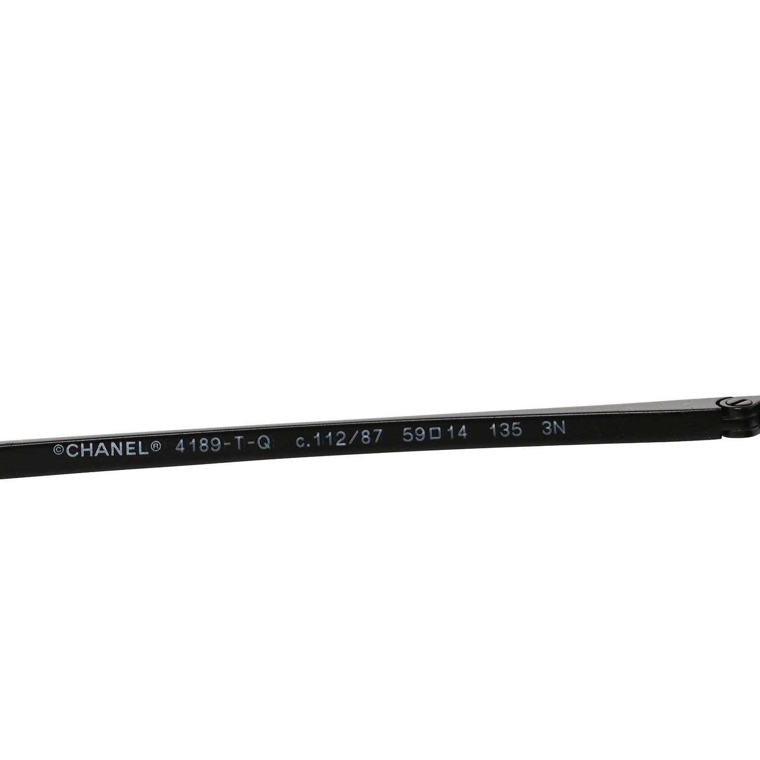 Chanel Aviator CC Sunglasses 4189-T-Q Black 5 of 7