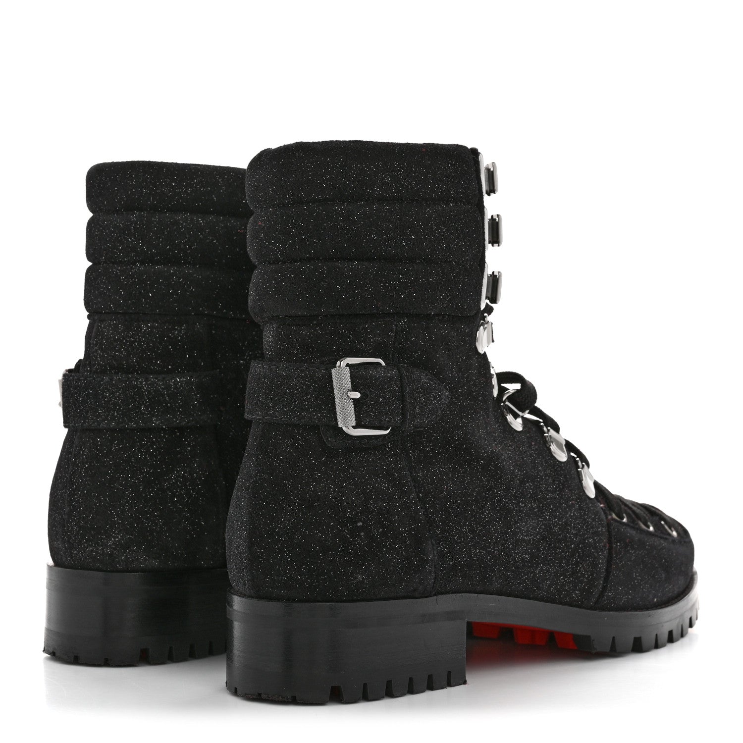 Christian Louboutin Crosta Star Who Runs Flat Boots 39 Black 5 of 8