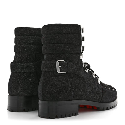 Christian Louboutin Crosta Star Who Runs Flat Boots 39 Black 5 of 8