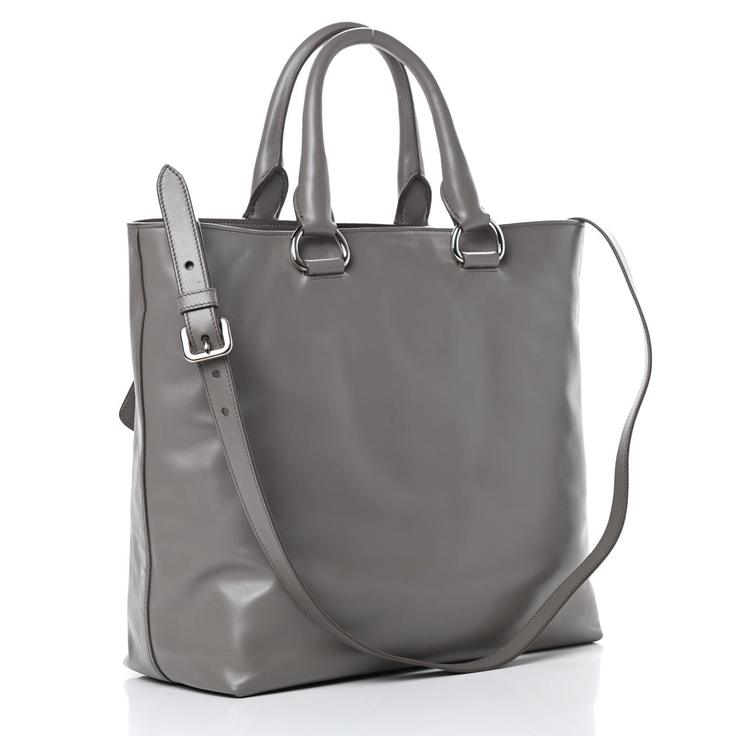 Soft Calf Shopping Tote Argilla