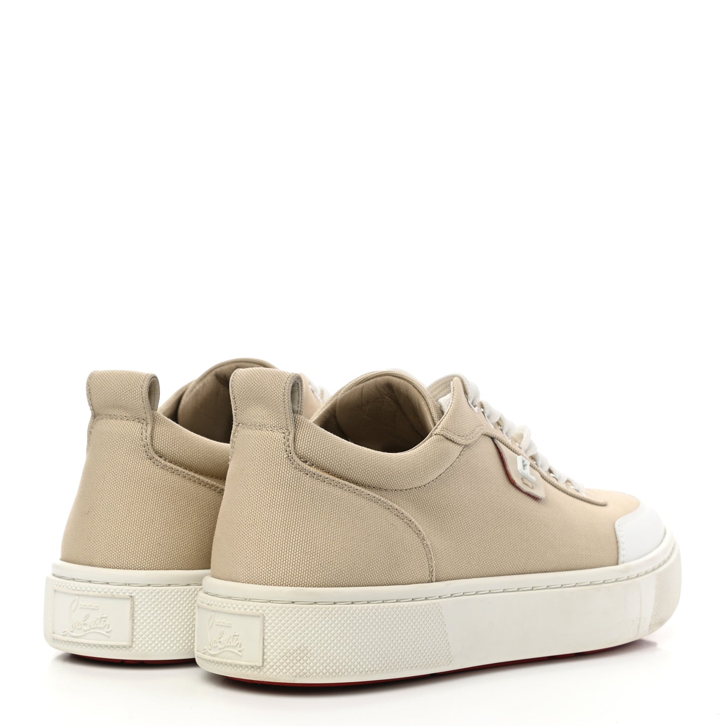 Canvas Simplerui Flat Sneakers 38.5 Beige White