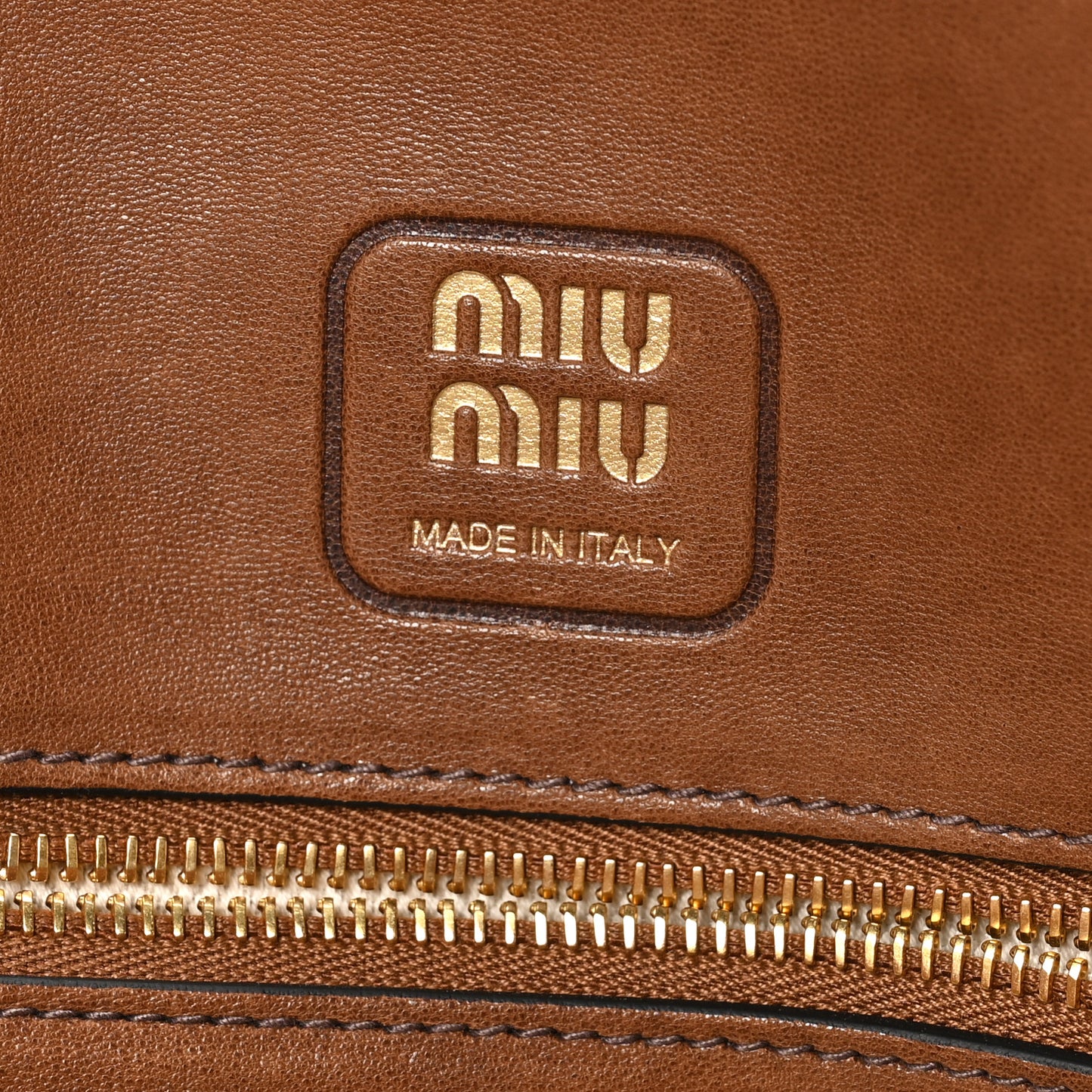 Nappa Large Aventure Bag Cognac Sabbia