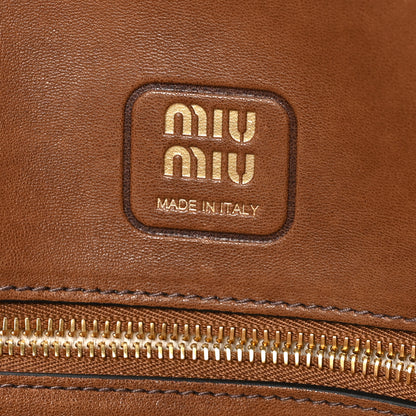 Miu Miu Nappa Large Aventure Bag Cognac Sabbia 6 of 10