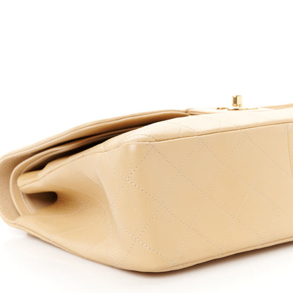 Chanel Caviar Quilted Jumbo Double Flap Beige 10 of 11
