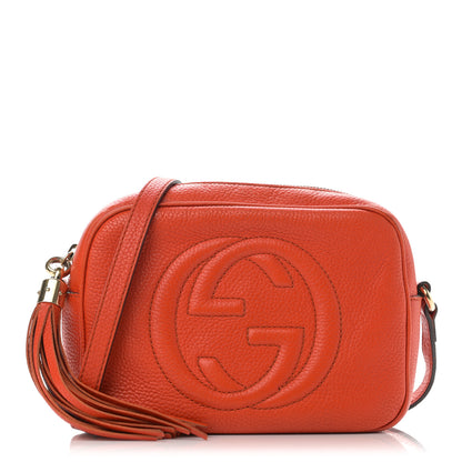 Gucci Pebbled Calfskin Small Soho Disco Bag Sun Orange 1 of 13