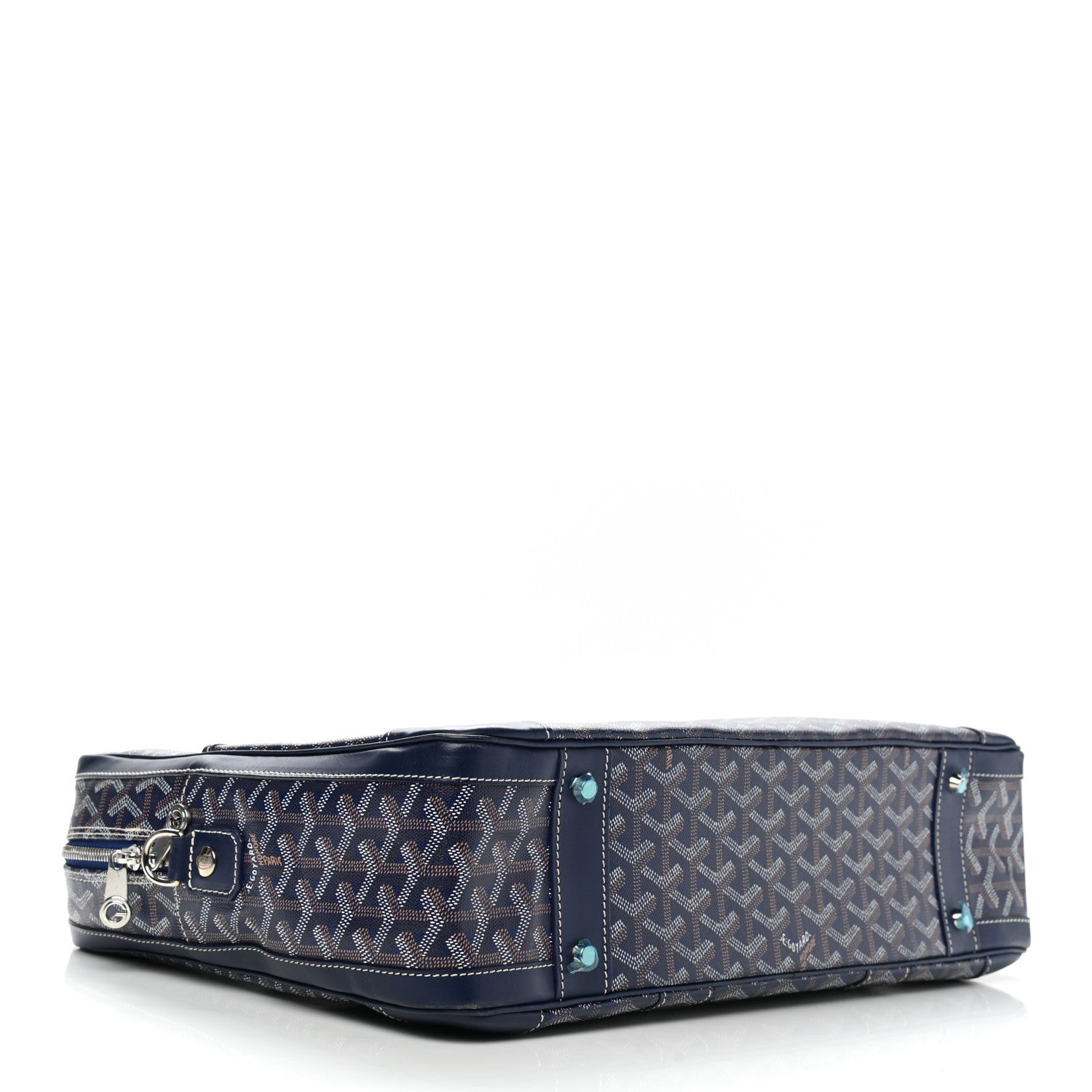 Goyard Goyardine Ambassade MM Briefcase Navy 3 of 11