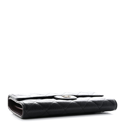 Chanel Caviar Quilted Large Flap Wallet Black 4 of 11