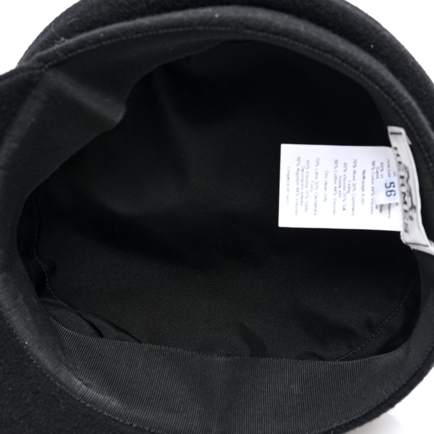 Wool Cashmere Womens Casquette Giulietta Cabourg Cliquetis Cap 56 Black