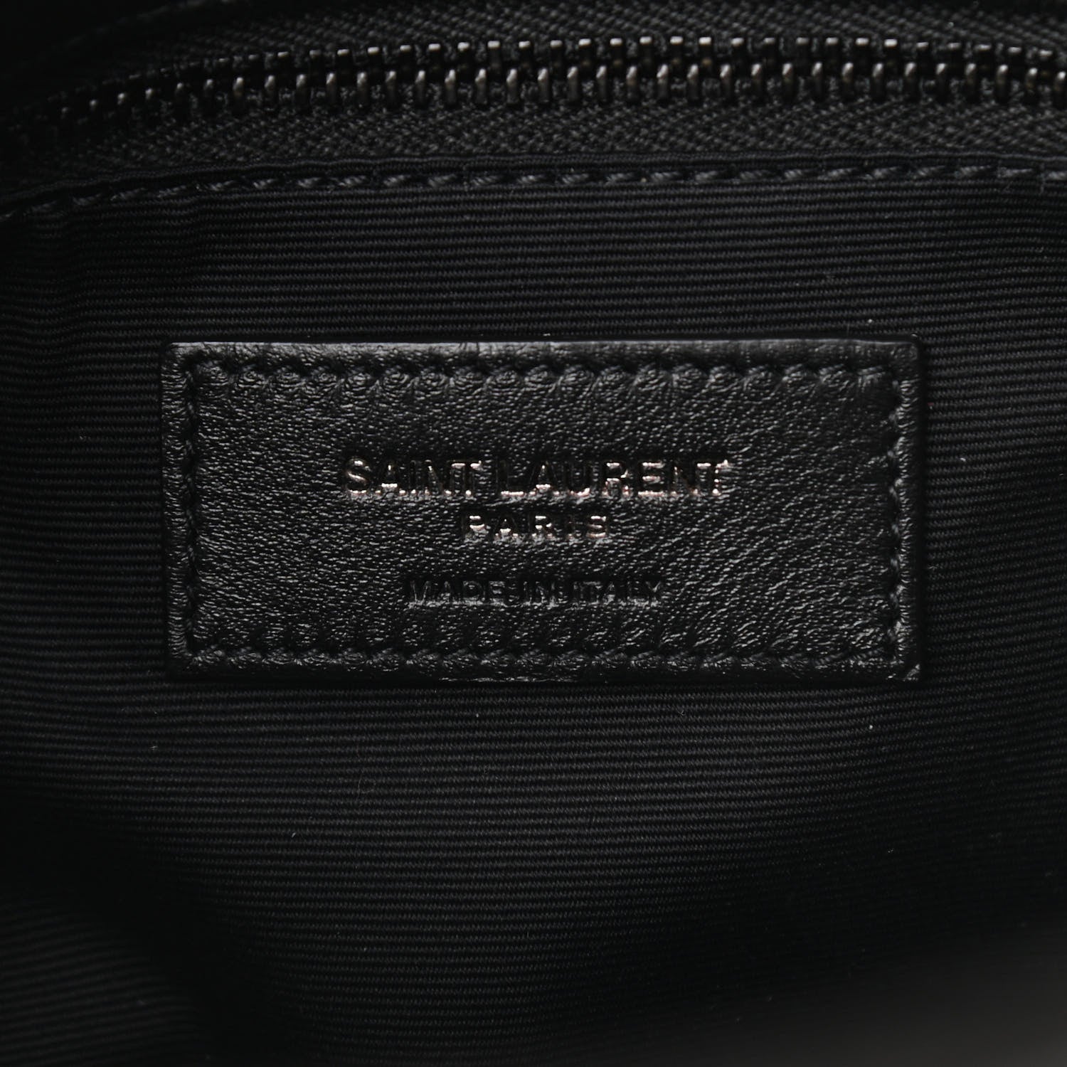 Saint Laurent Lambskin Quilted Small Loulou Puffer Monogram Chain Satchel Black 6 of 10